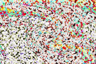 Elle çizilmiş dokuları olan yaratıcı, pürüzsüz desen. Soyut arkaplan. Puantiyeli desen. komik çizimler, noktalar, neşe, parti, çocuksu, renkli