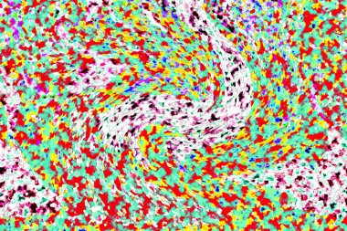 Elle çizilmiş dokuları olan yaratıcı, pürüzsüz desen. Soyut arkaplan. Puantiyeli desen. komik çizimler, noktalar, neşe, parti, çocuksu, renkli