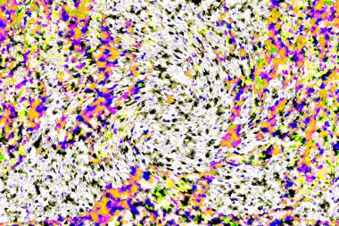 Elle çizilmiş dokuları olan yaratıcı, pürüzsüz desen. Soyut arkaplan. Puantiyeli desen. komik çizimler, noktalar, neşe, parti, çocuksu, renkli