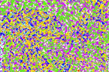 Elle çizilmiş dokuları olan yaratıcı, pürüzsüz desen. Soyut arkaplan. Puantiyeli desen. komik çizimler, noktalar, neşe, parti, çocuksu, renkli