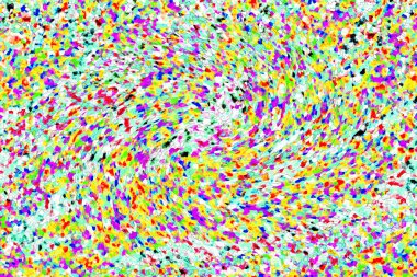 Elle çizilmiş dokuları olan yaratıcı, pürüzsüz desen. Soyut arkaplan. Puantiyeli desen. komik çizimler, noktalar, neşe, parti, çocuksu, renkli