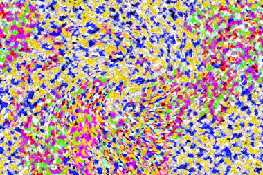 Elle çizilmiş dokuları olan yaratıcı, pürüzsüz desen. Soyut arkaplan. Puantiyeli desen. komik çizimler, noktalar, neşe, parti, çocuksu, renkli