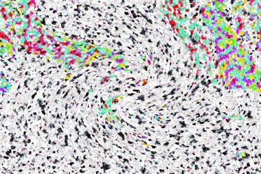 Elle çizilmiş dokuları olan yaratıcı, pürüzsüz desen. Soyut arkaplan. Puantiyeli desen. komik çizimler, noktalar, neşe, parti, çocuksu, renkli