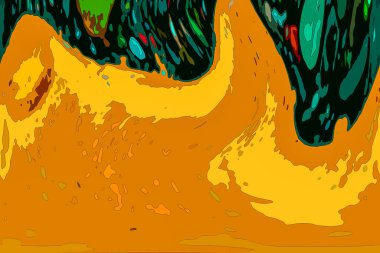 Mürekkep, soyut sanat, soyut çizgiler. Doku arka planı. düzensiz desen. Moda tasarımı. Ritmik gürültü parçacıkları. paketleme deseni