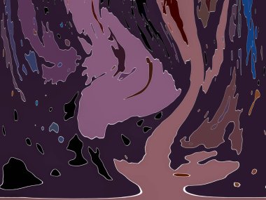 Mürekkep, soyut sanat, soyut çizgiler. Doku arka planı. düzensiz desen. Moda tasarımı. Ritmik gürültü parçacıkları. paketleme deseni