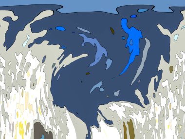 Mürekkep, soyut sanat, soyut çizgiler. Doku arka planı. düzensiz desen. Moda tasarımı. Ritmik gürültü parçacıkları. paketleme deseni