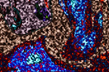 Renkli basit arka plan, dalgalı etkisi. Etkisi noktalarla. Ritmik ses parçacıklar. Tahıl doku. Renkli darbeleri ile duvar kağıdı. Duvar iç tasarım, lockscreen, paket için desen