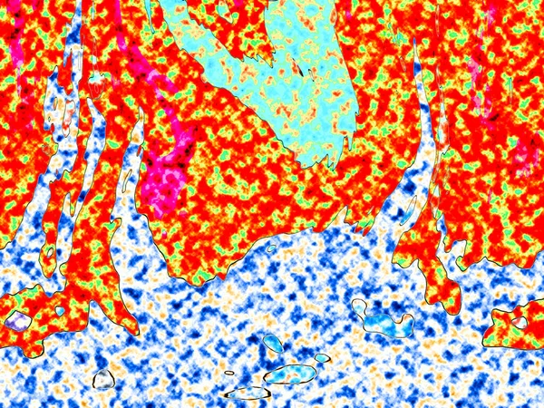 Bunte Einfache Abstrakte Hintergrund Wellige Wirkung Stipple Effekt Rhythmische Geräuschpartikel — Stockfoto