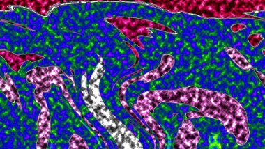 Renkli basit arka plan, dalgalı etkisi. Etkisi noktalarla. Ritmik ses parçacıklar. Tahıl doku. Renkli darbeleri ile duvar kağıdı. Duvar iç tasarım, lockscreen, paket için desen