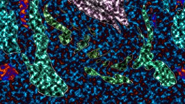 Renkli basit arka plan, dalgalı etkisi. Etkisi noktalarla. Ritmik ses parçacıklar. Tahıl doku. Renkli darbeleri ile duvar kağıdı. Duvar iç tasarım, lockscreen, paket için desen