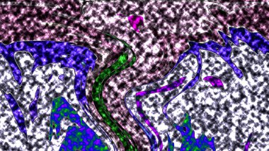Renkli basit arka plan, dalgalı etkisi. Etkisi noktalarla. Ritmik ses parçacıklar. Tahıl doku. Renkli darbeleri ile duvar kağıdı. Duvar iç tasarım, lockscreen, paket için desen