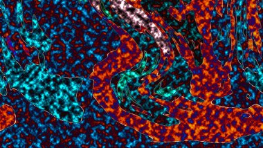 Renkli basit arka plan, dalgalı etkisi. Etkisi noktalarla. Ritmik ses parçacıklar. Tahıl doku. Renkli darbeleri ile duvar kağıdı. Duvar iç tasarım, lockscreen, paket için desen