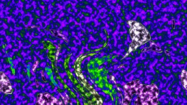 Renkli basit arka plan, dalgalı etkisi. Etkisi noktalarla. Ritmik ses parçacıklar. Tahıl doku. Renkli darbeleri ile duvar kağıdı. Duvar iç tasarım, lockscreen, paket için desen