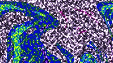 Renkli basit arka plan, dalgalı etkisi. Etkisi noktalarla. Ritmik ses parçacıklar. Tahıl doku. Renkli darbeleri ile duvar kağıdı. Duvar iç tasarım, lockscreen, paket için desen