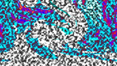 Renkli basit arka plan, dalgalı etkisi. Etkisi noktalarla. Ritmik ses parçacıklar. Tahıl doku. Renkli darbeleri ile duvar kağıdı. Duvar iç tasarım, lockscreen, paket için desen