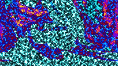 Renkli basit arka plan, dalgalı etkisi. Etkisi noktalarla. Ritmik ses parçacıklar. Tahıl doku. Renkli darbeleri ile duvar kağıdı. Duvar iç tasarım, lockscreen, paket için desen