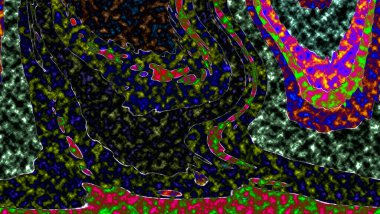 Renkli basit arka plan, dalgalı etkisi. Etkisi noktalarla. Ritmik ses parçacıklar. Tahıl doku. Renkli darbeleri ile duvar kağıdı. Duvar iç tasarım, lockscreen, paket için desen