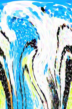 Renkli basit arka plan, dalgalı etkisi. Etkisi noktalarla. Ritmik ses parçacıklar. Tahıl doku. Renkli darbeleri ile duvar kağıdı. Duvar iç tasarım, lockscreen, paket için desen