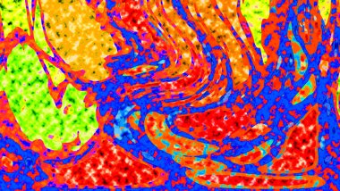 Renkli basit arka plan, dalgalı etkisi. Etkisi noktalarla. Ritmik ses parçacıklar. Tahıl doku. Renkli darbeleri ile duvar kağıdı. Duvar iç tasarım, lockscreen, paket için desen