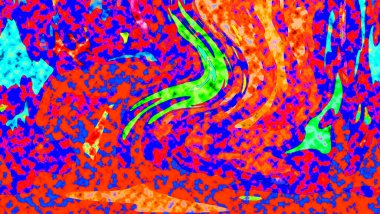 Renkli basit arka plan, dalgalı etkisi. Etkisi noktalarla. Ritmik ses parçacıklar. Tahıl doku. Renkli darbeleri ile duvar kağıdı. Duvar iç tasarım, lockscreen, paket için desen