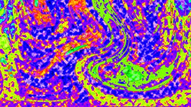 Renkli basit arka plan, dalgalı etkisi. Etkisi noktalarla. Ritmik ses parçacıklar. Tahıl doku. Renkli darbeleri ile duvar kağıdı. Duvar iç tasarım, lockscreen, paket için desen