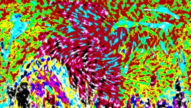 Modern tasarım çizimi. Çizgi ve renk bloğu geometrik şekiller. Pop sanat