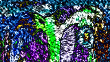 Modern tasarım çizimi. Çizgi ve renk bloğu geometrik şekiller. Pop sanat