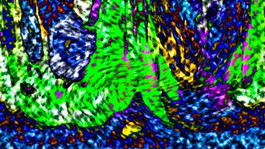 Modern tasarım çizimi. Çizgi ve renk bloğu geometrik şekiller. Pop sanat