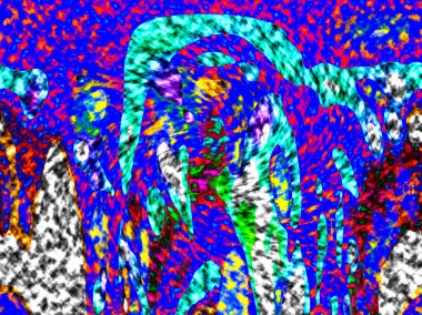 Modern tasarım çizimi. Çizgi ve renk bloğu geometrik şekiller. Pop sanat