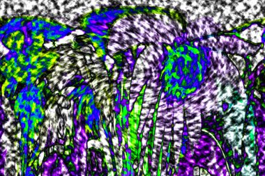 Modern tasarım çizimi. Çizgi ve renk bloğu geometrik şekiller. Pop sanat