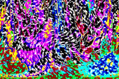 Modern tasarım çizimi. Çizgi ve renk bloğu geometrik şekiller. Pop sanat