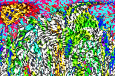 Modern tasarım çizimi. Çizgi ve renk bloğu geometrik şekiller. Pop sanat