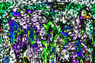 Modern tasarım çizimi. Çizgi ve renk bloğu geometrik şekiller. Pop sanat