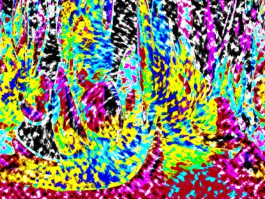 Modern tasarım çizimi. Çizgi ve renk bloğu geometrik şekiller. Pop sanat