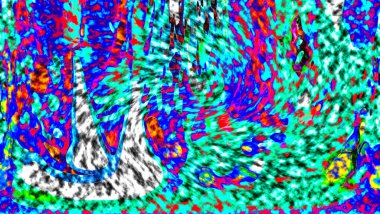 Modern tasarım çizimi. Çizgi ve renk bloğu geometrik şekiller. Pop sanat