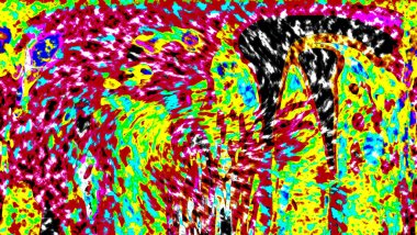 Modern tasarım çizimi. Çizgi ve renk bloğu geometrik şekiller. Pop sanat