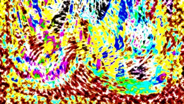 Modern tasarım çizimi. Çizgi ve renk bloğu geometrik şekiller. Pop sanat