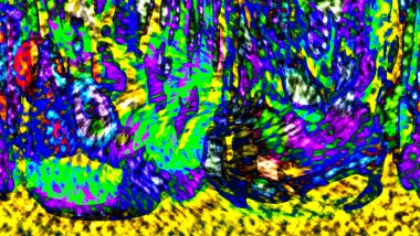 Modern tasarım çizimi. Çizgi ve renk bloğu geometrik şekiller. Pop sanat