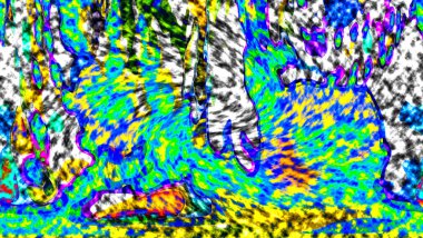 Modern tasarım çizimi. Çizgi ve renk bloğu geometrik şekiller. Pop sanat