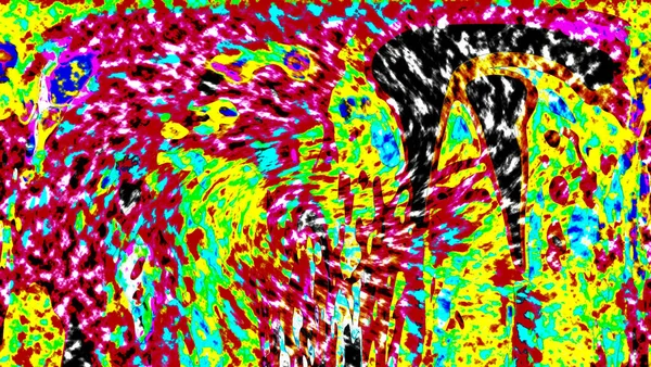 Modern tasarım çizimi. Çizgi ve renk bloğu geometrik şekiller. Pop sanat
