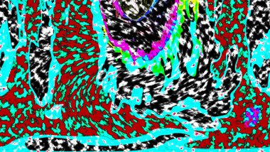 Modern tasarım çizimi. Çizgi ve renk bloğu geometrik şekiller. Pop sanat