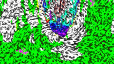 Modern tasarım çizimi. Çizgi ve renk bloğu geometrik şekiller. Pop sanat