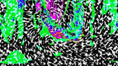 Modern tasarım çizimi. Çizgi ve renk bloğu geometrik şekiller. Pop sanat