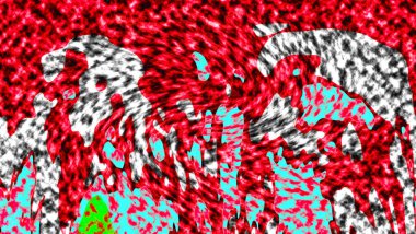 Modern tasarım çizimi. Çizgi ve renk bloğu geometrik şekiller. Pop sanat