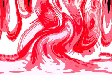 Modern soyut resim. Renkli akıcı sanat resimleri. Geometrik arkaplan.