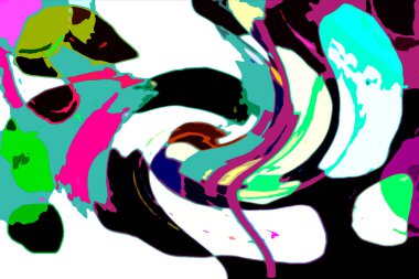 Modern soyut resim. Renkli akıcı sanat resimleri. Geometrik arkaplan.