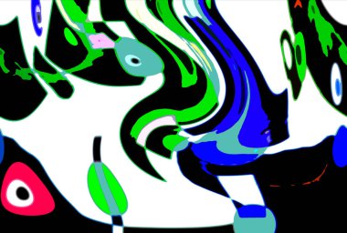 Modern soyut resim. Renkli akıcı sanat resimleri. Geometrik arkaplan.