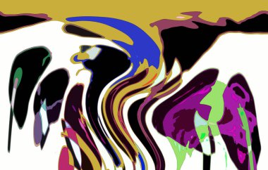 Modern soyut resim. Renkli akıcı sanat resimleri. Geometrik arkaplan.