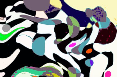 Modern soyut resim. Renkli akıcı sanat resimleri. Geometrik arkaplan.