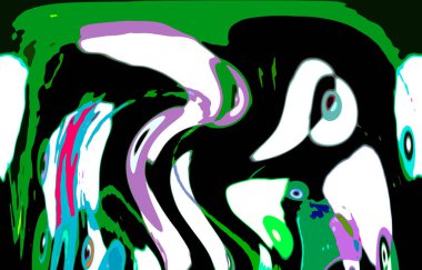 Modern soyut resim. Renkli akıcı sanat resimleri. Geometrik arkaplan.